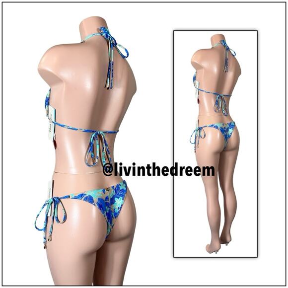 Beach Bunny Shannon Triangle Top DD & Audrey Tango Bottom L $235 - Picture 6 of 14